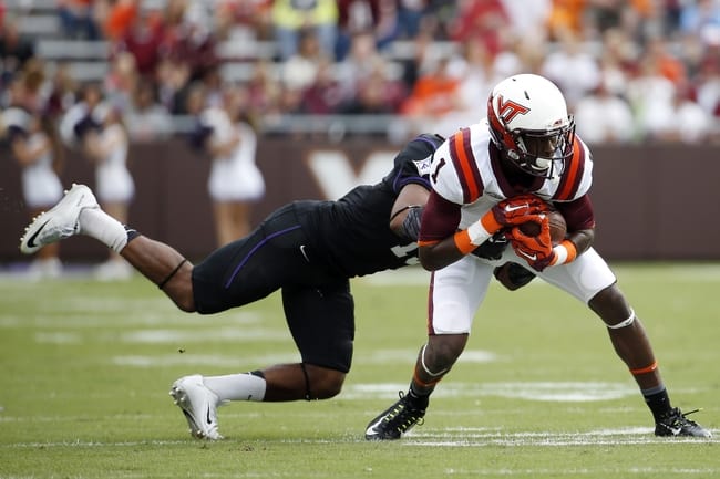 Virginia Tech wide receiver Isaiah Ford earned first-team All-ACC honors last year.