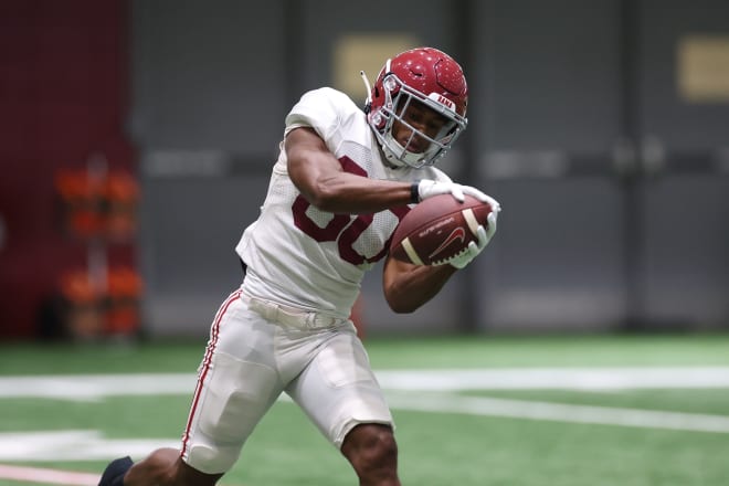 Alabama receiver Kobe Prentice. Photo | Alabama Athletics