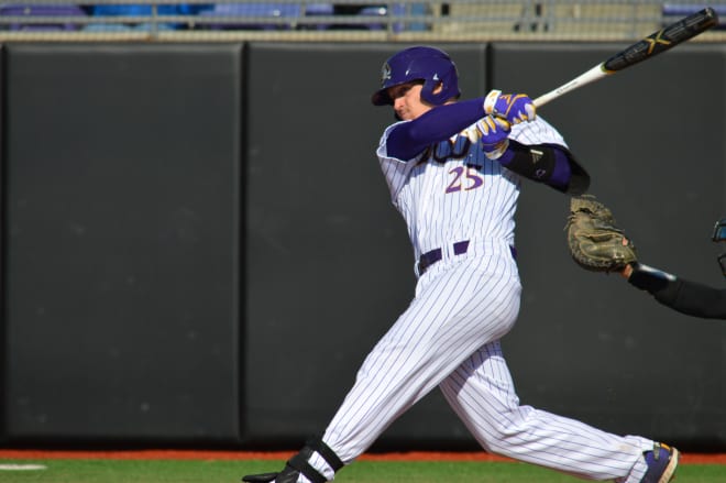 ECU's Connor Litton lit up Central Florida with a grand slam in the eighth inning of a 12-4 game two victory.