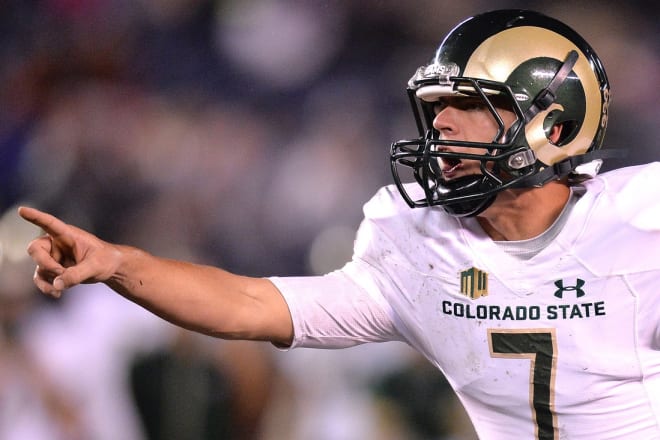 Colorado State quarterback  Nick Stevens leads the nation with 980 passing yards this season. Photo | USA Today