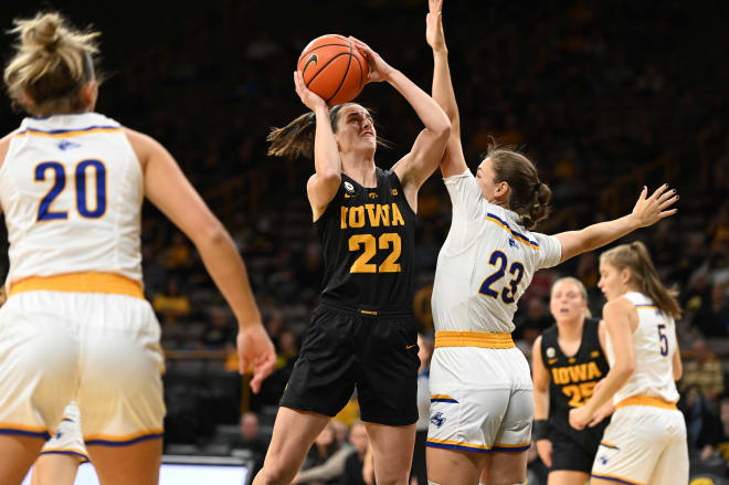 Caitlin Clark and the Hawkeyes host Iowa State at Carver-Hawkeye.