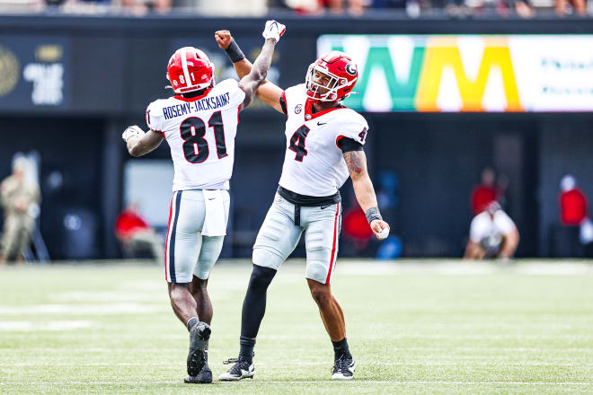 Georgia players had a lot to celebrate Saturday against Vanderbilt.