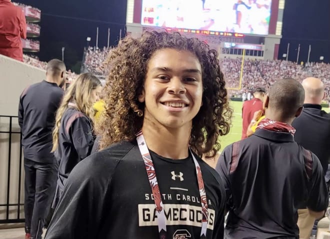 Chapin (S.C.) QB Jayden Bradford takes in the South Carolina-Kentucky game earlier this season. (Photo: Bradford family)