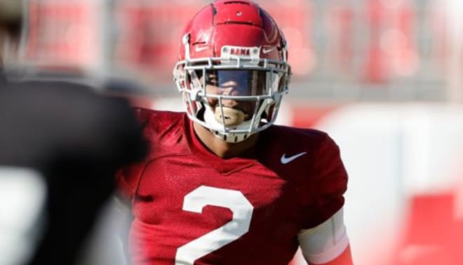 DeMarrco Hellams recorded 12 tackles during Alabama's spring football game 