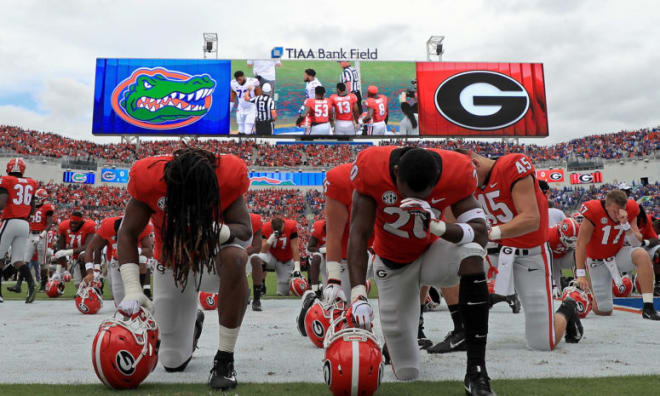 The city of Jacksonville announced its stadium plans for the Georgia-Florida game.