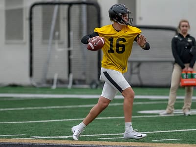 Sophomore walk-on Aidan O'Connell is in the mix to be the No. 2 quarterback.