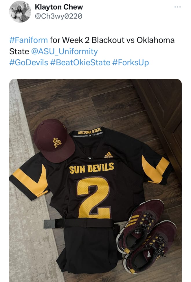 2023 Uniformity – Week 1: Sun Devils Wearing Traditional Opening