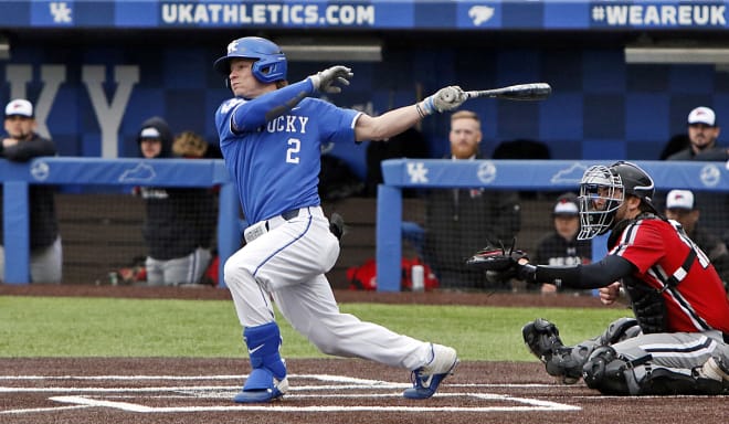 Austin Schultz had a pair of hits to help power the UK offense.