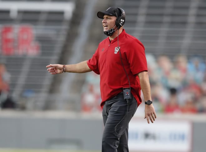 NC State Wolfpack football coach Dave Doeren