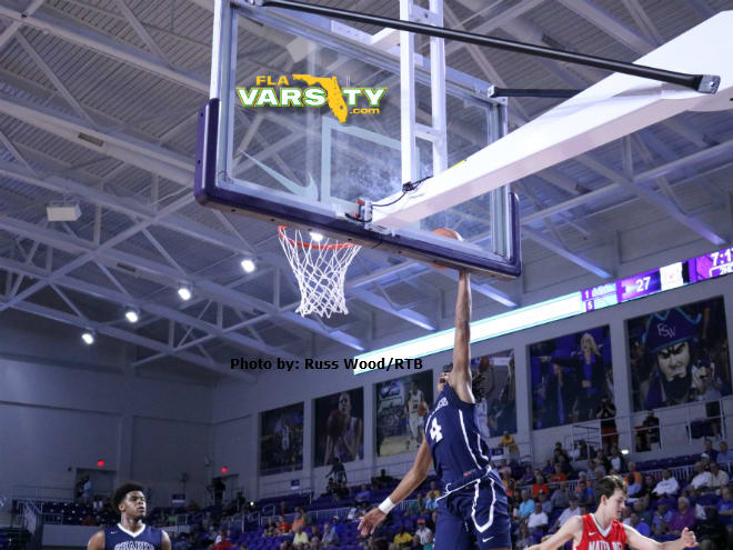 University School five-star sophomore Scottie Barnes goes up for two of his game high 29 points