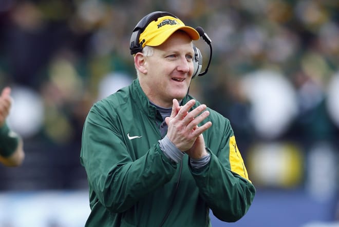 North Dakota State coach Chris Klieman (shown last year) has his team back in the FCS title game.