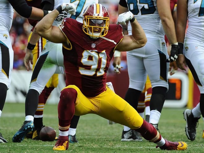 Kerrigan didn't have a sack celebration at Purdue, even though he could have: He had 33.5 during his career.