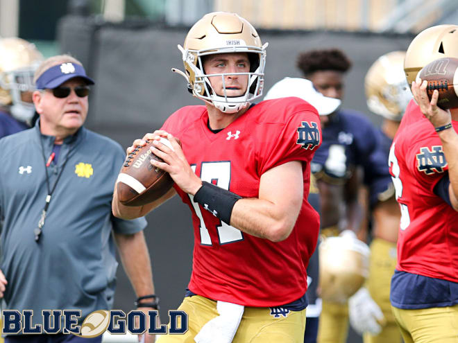 Notre Dame Fighting Irish football quarterback Jack Coan