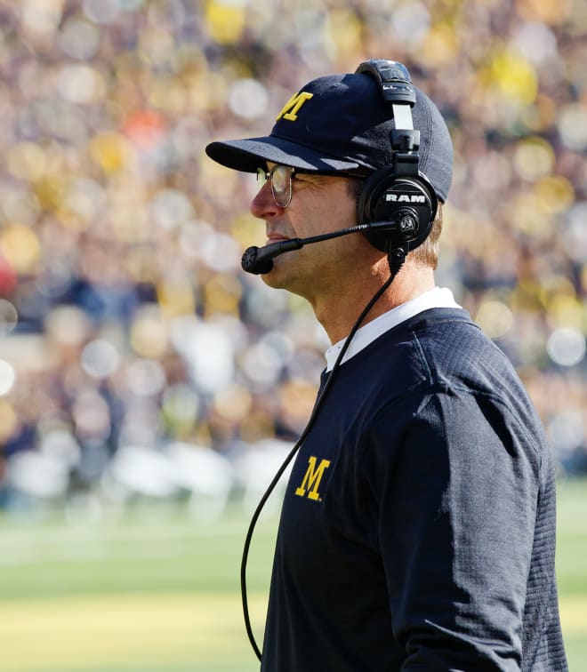 Michigan Wolverines football coach Jim Harbaugh