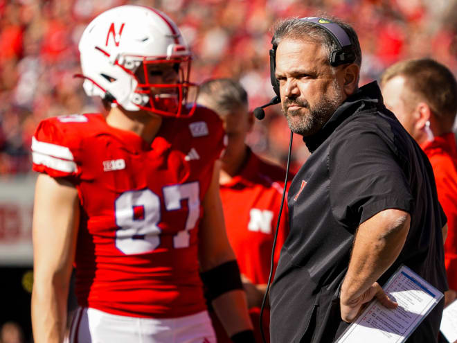 Nebraska football coach Matt Rhule 