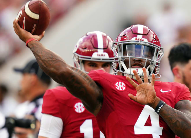 Alabama QB Jalen Milroe goes off against Middle Tennessee State