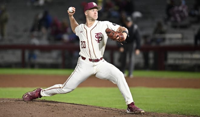Doug Kirkland pitched four innings of relief for FSU on Saturday night.