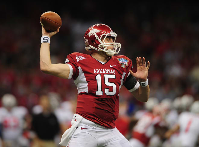 Former Arkansas quarterback Ryan Mallett.