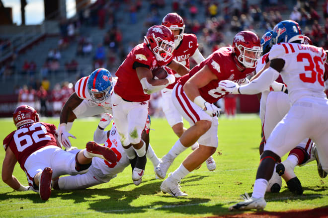 Rakeem Boyd scored Arkansas' first rushing touchdown of 2020 last week against Ole Miss.