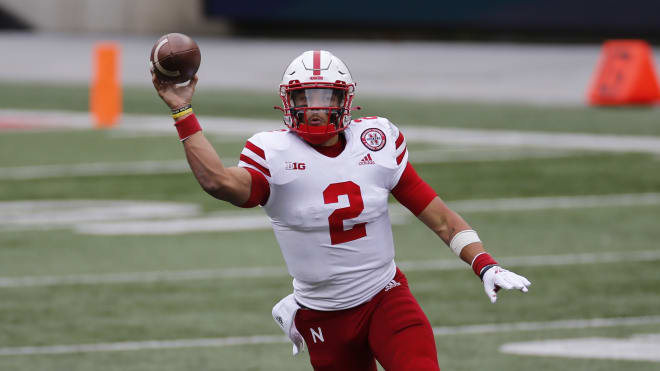 Nebraska Cornhuskers football junior quarterback Adrian Martinez’s 71.5-percent completion rate last season was a school record for a single season. 