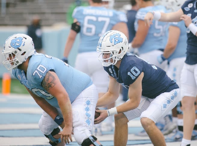 Drake Maye (10) enrolled in January as a part of UNC's class of 2021.