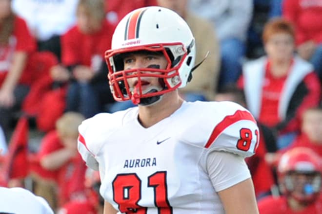 Aurora's Austin Allen (81) verbally committed last spring to play football for the Huskers. Rivals.com recruiting analyst Josh Helmholdt talks to us about Austin and some other of the Division I prospects in Nebraska's Class of 2017.
