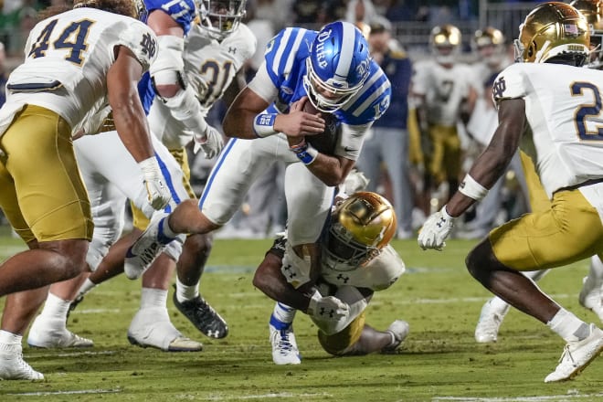 Transfer Portal: Former Duke QB Riley Leonard commits to Notre Dame