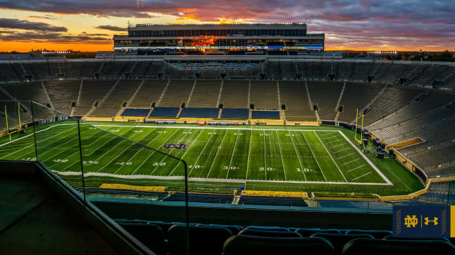 Notre Dame's 24-game home winning streak in Notre Dame Stadium  is five away from breaking the school-record 28 from 1942-50. 