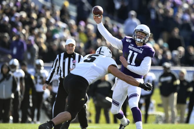 Purdue defensive end George Karlaftis (AP Photo)