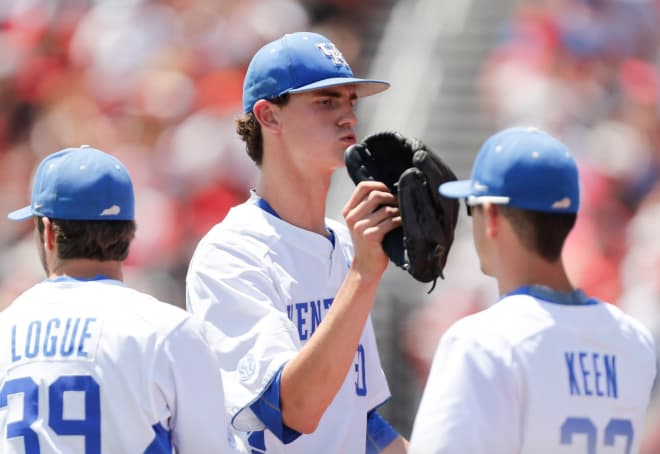 Sean Hjelle returns to bolster what should be a good UK pitching staff next season. Photo by Michael Reaves