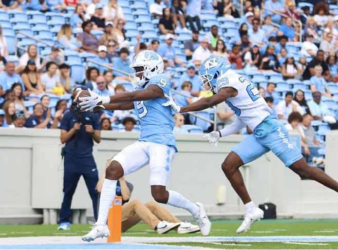 Tez Walker goes against UNC's starters every day in practice as a member of the scout team.