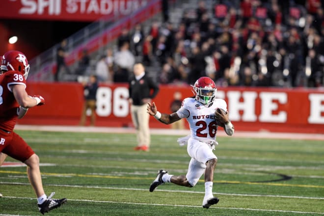 Rutgers football Scarlet-White Game at SHI Stadium on Friday, April 22, 2022. W #26 Al-Shadee Salaam. Rutgers Football Spring Game