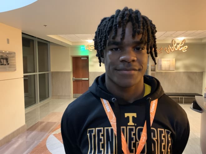 Cameron Sparks (2025) at Tennessee Junior Day. 