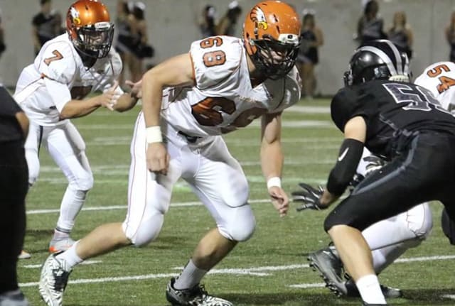 Keep an eye on Eldorado 6-foot-7, 230 Pound Offensive Linemen Bryce ...