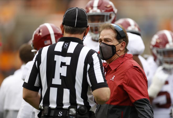 Alabama Crimson TIde head coach Nick Saban. Photo | SEC 