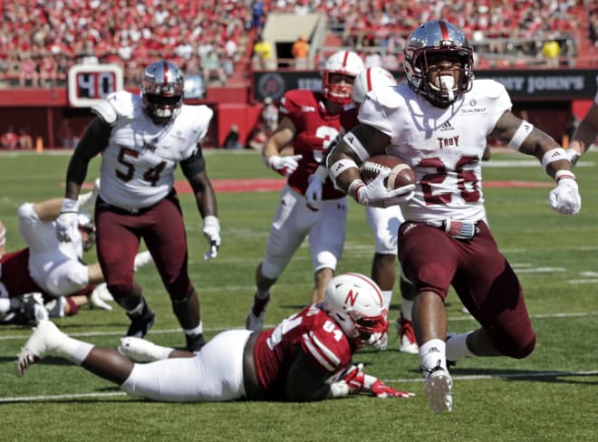 Running back B.J. Smith should be poised to carry the load for Troy again this season.