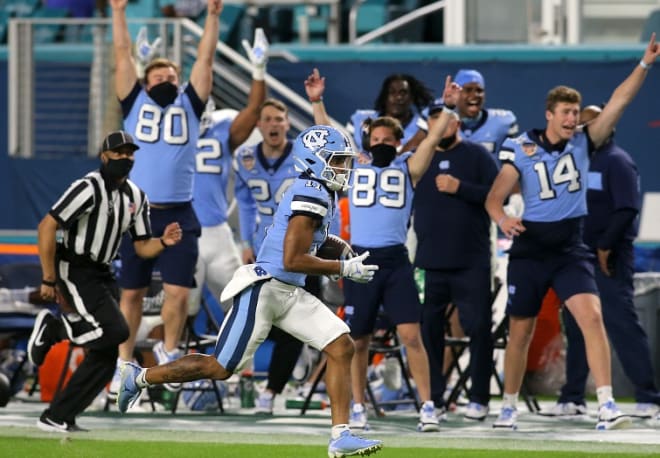 Josh Downs' two-touchdown performance earned him one of our 3 Stars from the Orange Bowl, who got the other two?