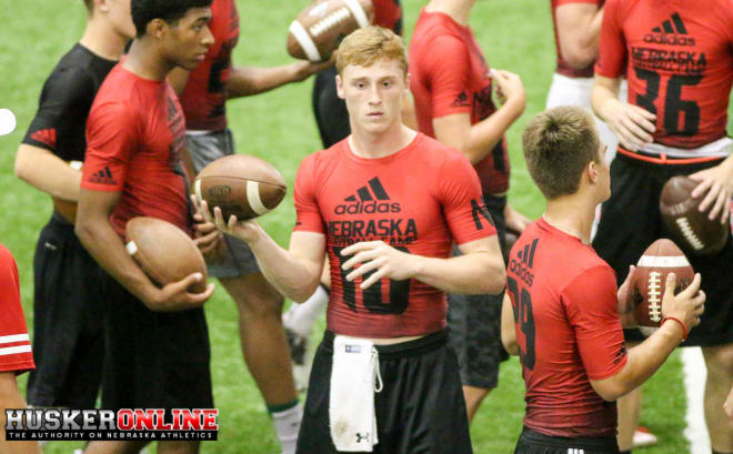 Class of 2019 quarterback Max Duggan was a main focus for the Husker staff at the first FNL.