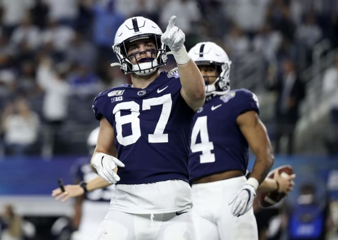 The Nittany Lions lose standout TE Pat Freiermuth in 2021.