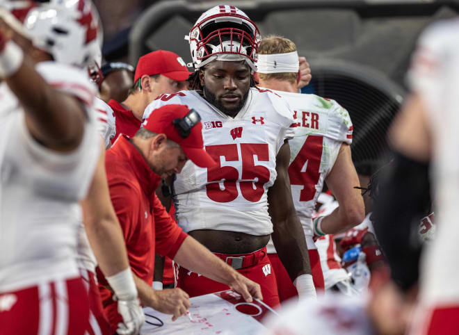 Inside linebacker Maema Njongmeta was essentially a healthy scratch in Wisconsin's win over Purdue. 