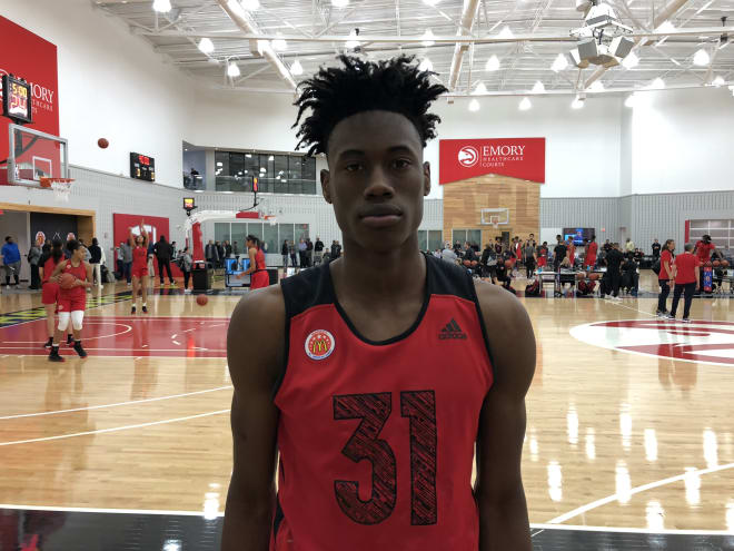 Jalen Smith at McDonald's All-American Game practice. 