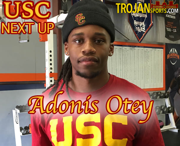 USC freshman cornerback Adonis Otey back at Blackman HS in Murfreesboro, Tenn., in late May before moving to campus.