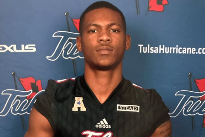 Brandon Johnson during his official visit to Tulsa this weekend.
