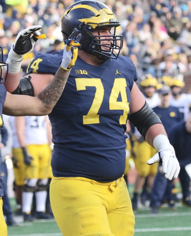 Former Michigan Wolverines football left guard Ben Bredeson started 46 of the 50 career games he appeared in.