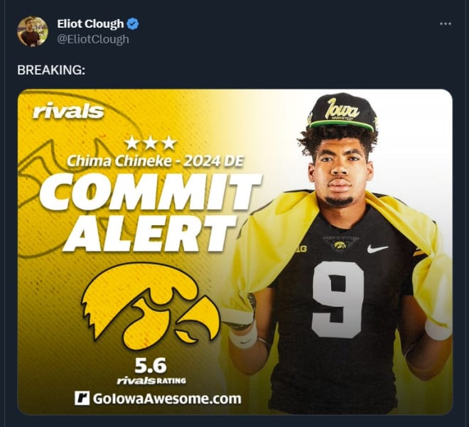 Chima Chineke Iowa, Chima Chineke Plano East, Chima Chineke Hawkeyes