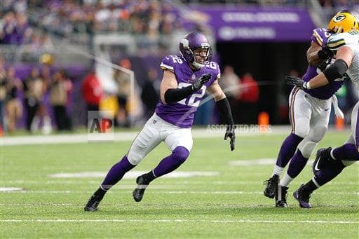 Former Irish safety Harrison Smith recorded four tackles including one for loss in a 24-16 loss to the Baltimore Ravens.