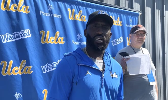 DeShaun Foster spent time with reporters Tuesday to discuss the final week of spring practice.