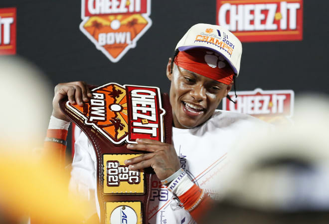 Veteran Clemson cornerback Mario Goodrich took home Cheez-It Bowl MVP honors after a stellar performance against Iowa State.