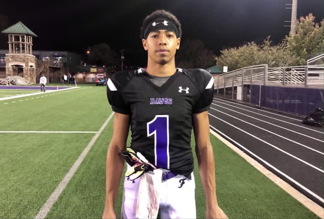 Fayetteville (AR) wide receiver Isaiah Sategna included the Red Raiders in his Top 10 this week