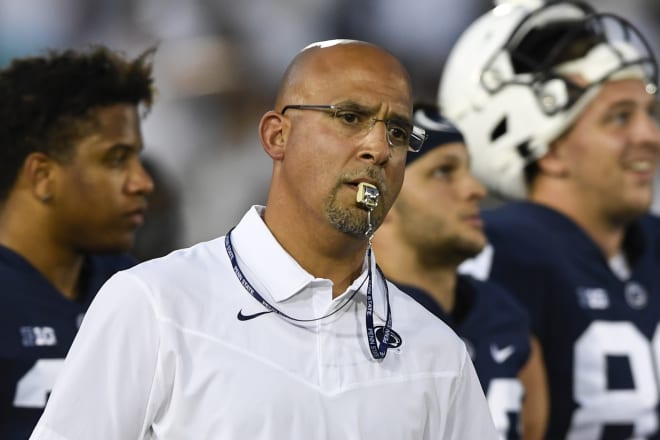 Penn State coach James Franklin has his Nittany Lions ready for a matchup with Villanova. AP photo